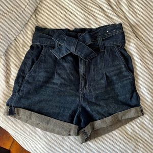 Express Paper Bag Denim Shorties